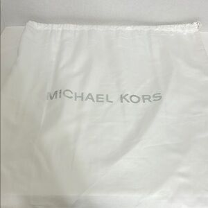 Michael Kors White Drawstring Storage Bag